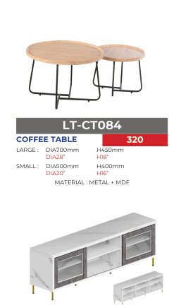 TV Cabinet – NT-3155(MRBL/BLK OAK)